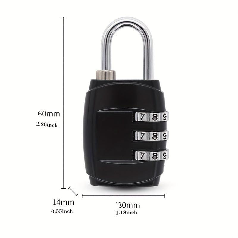 1pc Password Lock Zinc Alloy Padlock Gym Locker Travel Luggage Lock
