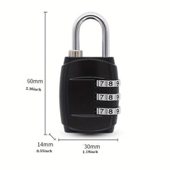 1pc Password Lock Zinc Alloy Padlock Gym Locker Travel Luggage Lock