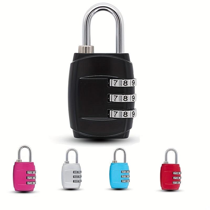 1pc Password Lock Zinc Alloy Padlock Gym Locker Travel Luggage Lock