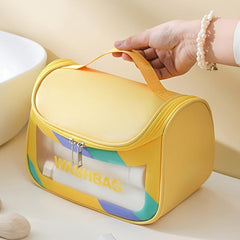 Colorful Cosmetic Handbag Lightweight Zipper Carry On Bag