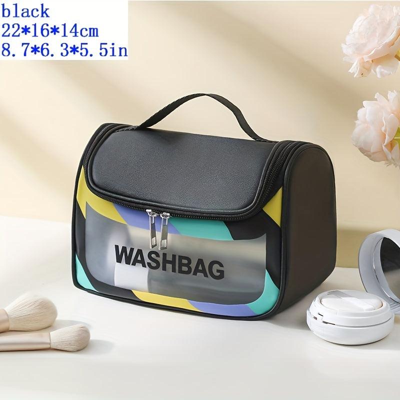 Colorful Cosmetic Handbag Lightweight Zipper Carry On Bag
