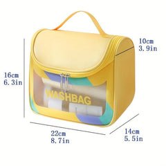 Colorful Cosmetic Handbag Lightweight Zipper Carry On Bag