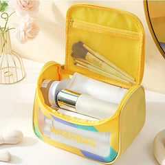 Colorful Cosmetic Handbag Lightweight Zipper Carry On Bag