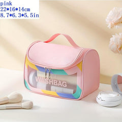 Colorful Cosmetic Handbag Lightweight Zipper Carry On Bag