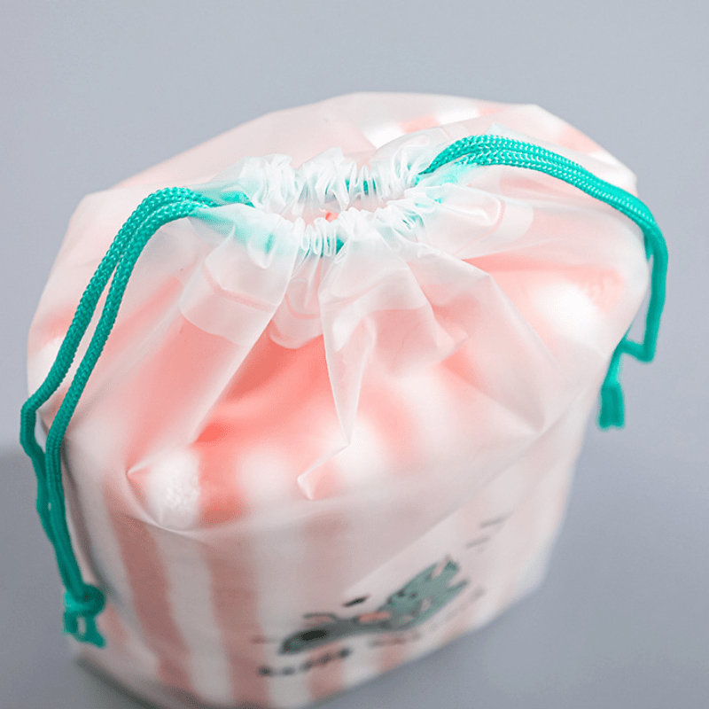 3pcs Portable Drawstring Storage Bag for Travel Accessories & Luggage Organizer