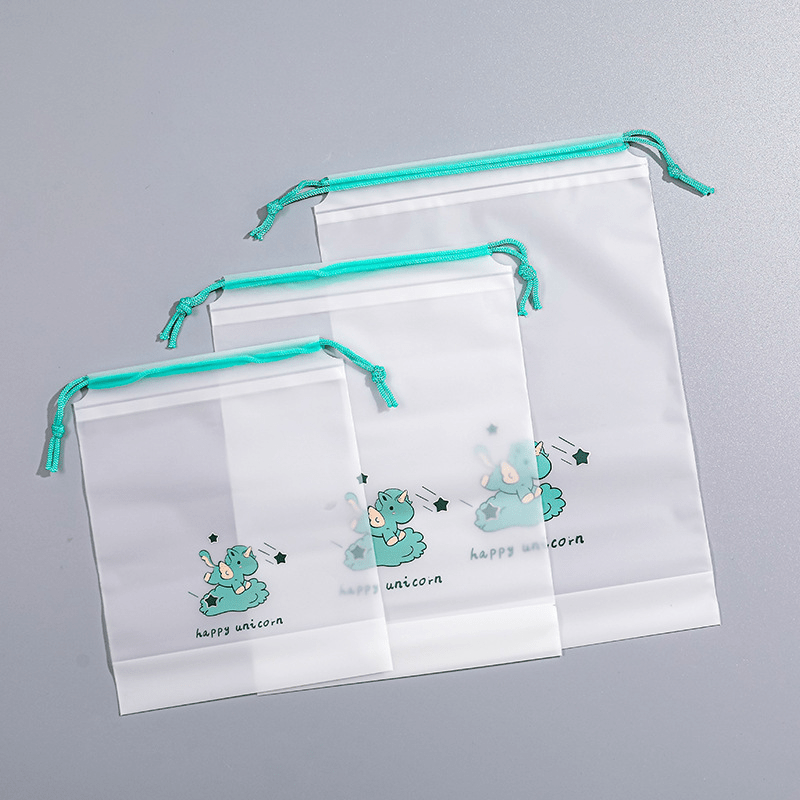3pcs Portable Drawstring Storage Bag for Travel Accessories & Luggage Organizer