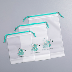 3pcs Portable Drawstring Storage Bag for Travel Accessories & Luggage Organizer