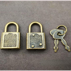 Vintage Lock Padlock Retro Brass Key Lock