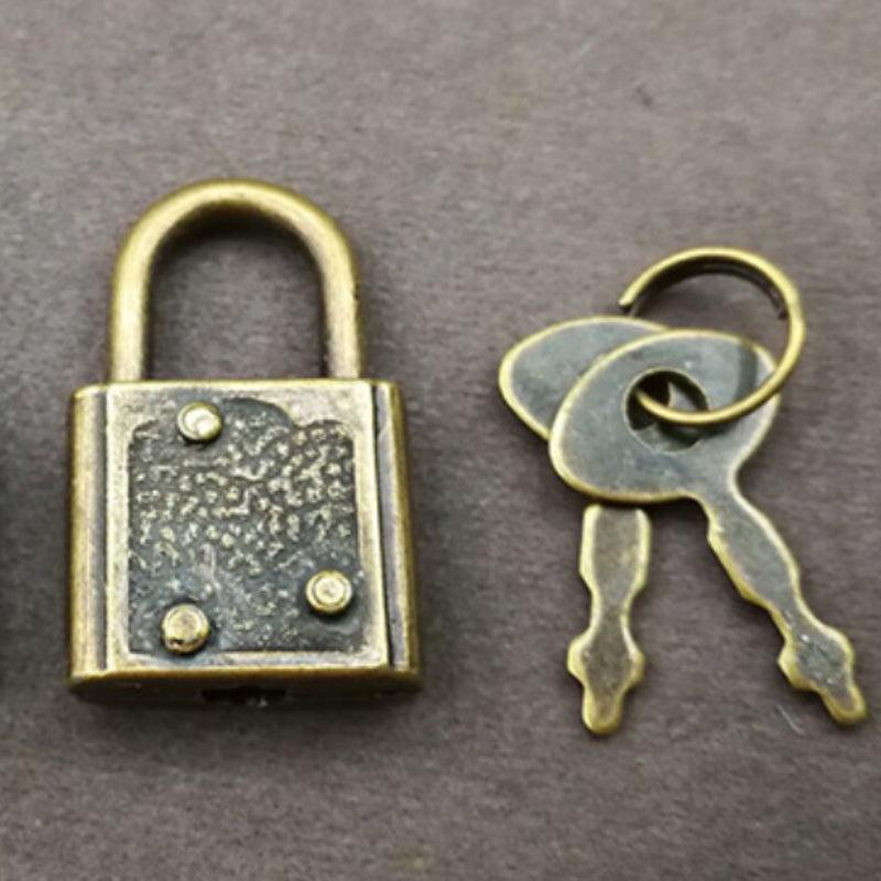 Vintage Lock Padlock Retro Brass Key Lock