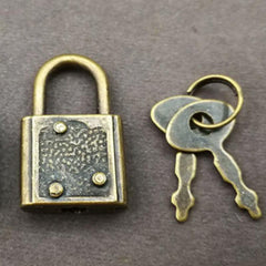 Vintage Lock Padlock Retro Brass Key Lock