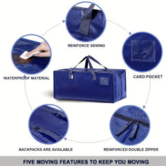 Heavy Duty Large Moving Bags Storage Totes Recycled Material