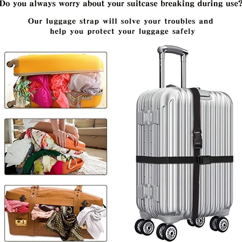 6pcs Release Buckle Strap Luggage Packing Straps
