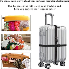 6pcs Release Buckle Strap Luggage Packing Straps