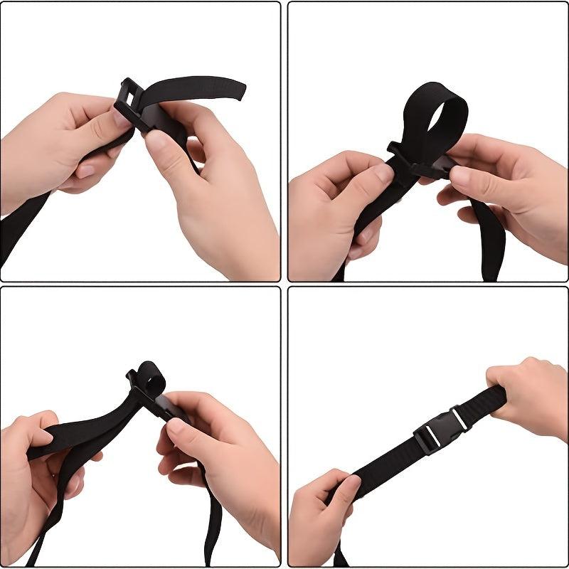 6pcs Release Buckle Strap Luggage Packing Straps