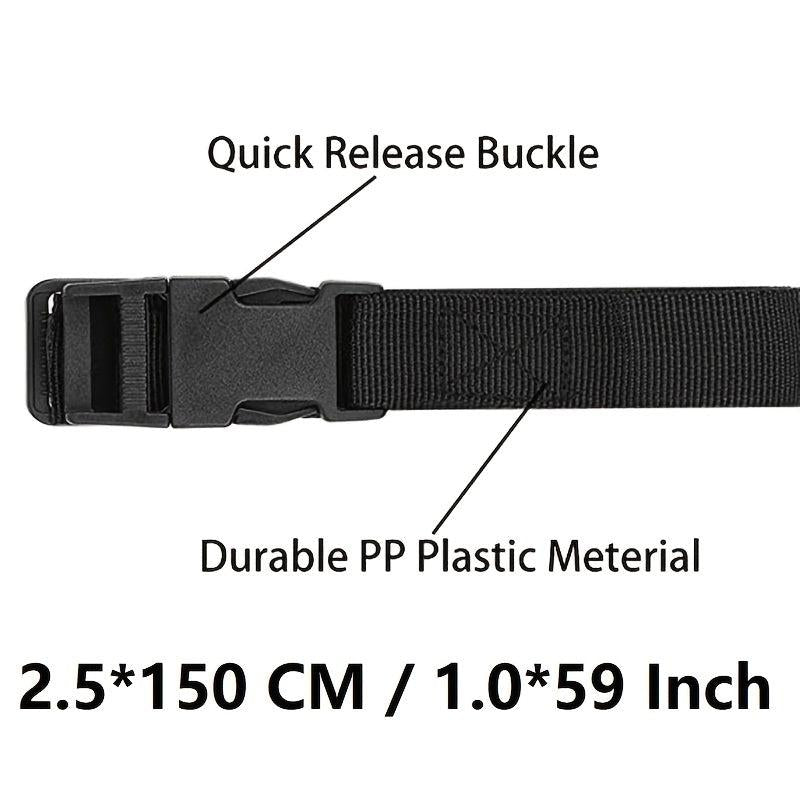 6pcs Release Buckle Strap Luggage Packing Straps