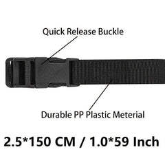 6pcs Release Buckle Strap Luggage Packing Straps