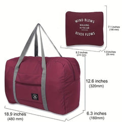 Foldable Travel Duffel Bag Large Capacity Portable Luggage Bag