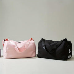 Pattern Sports Handbag Solid Luggage Versatile Gym Bag