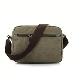 Vintage Square Shoulder Bag Zipper Messenger Bag