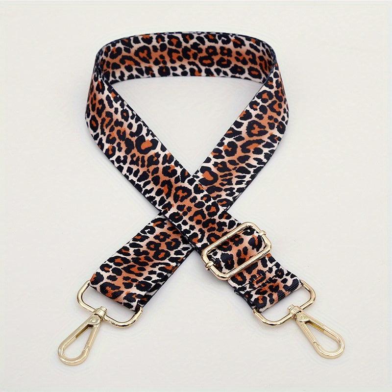 Leopard Printed Bag Accessory Colorful Strap