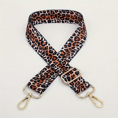 Leopard Printed Bag Accessory Colorful Strap