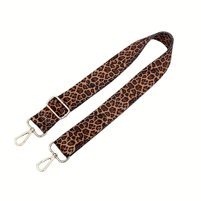 Leopard Printed Bag Accessory Colorful Strap