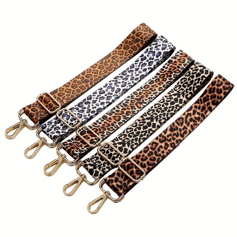 Leopard Printed Bag Accessory Colorful Strap