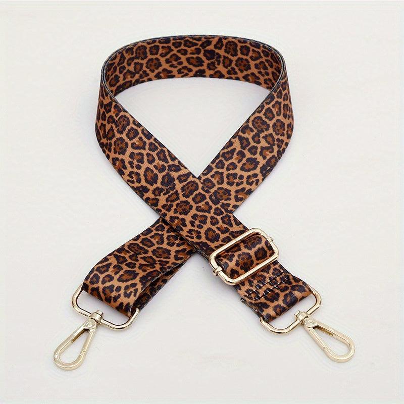 Leopard Printed Bag Accessory Colorful Strap
