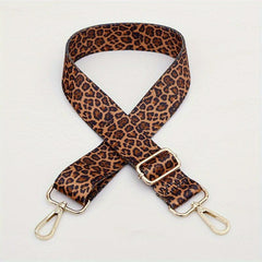 Leopard Printed Bag Accessory Colorful Strap