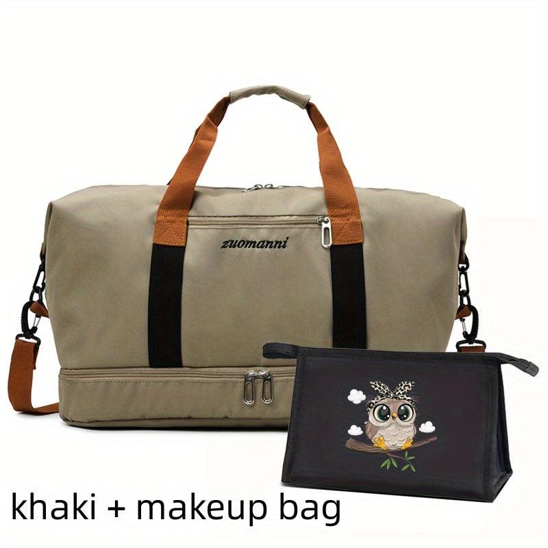 Large Capacity Travel Luggage Handbag with Cosmetic Pouch