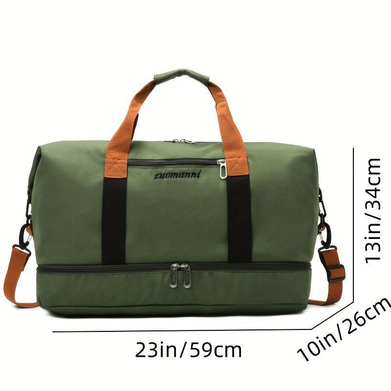 Large Capacity Travel Luggage Handbag with Cosmetic Pouch