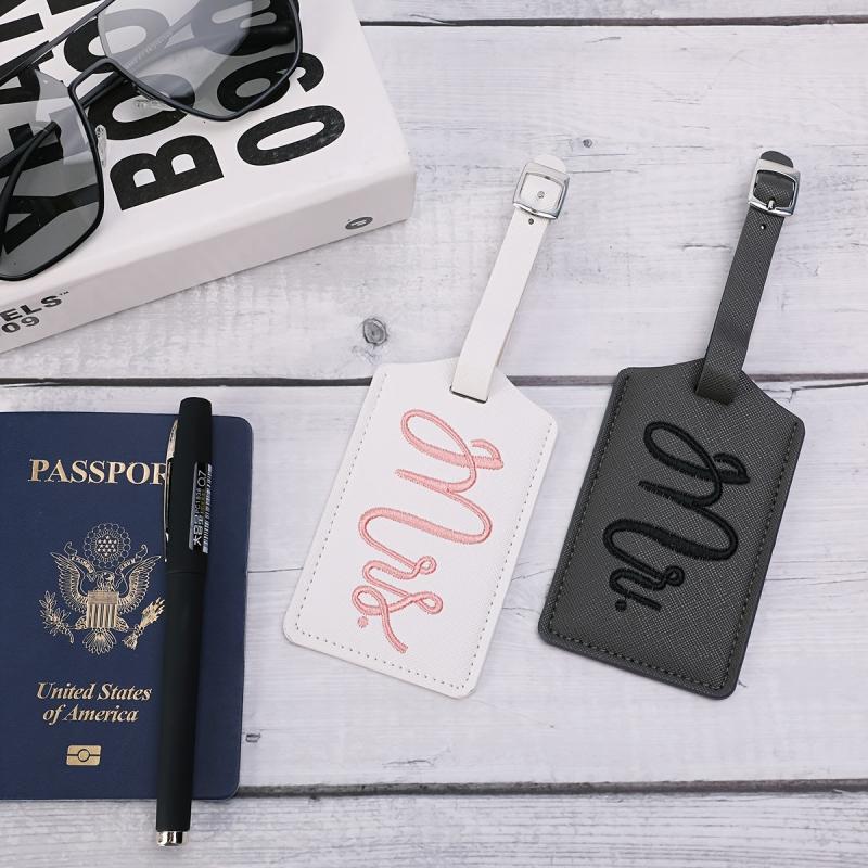 Gray Mr And Mrs Luggage Tags Gift