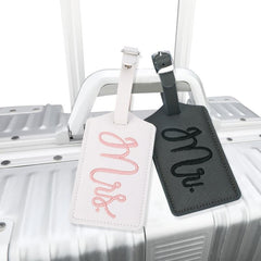Gray Mr And Mrs Luggage Tags Gift