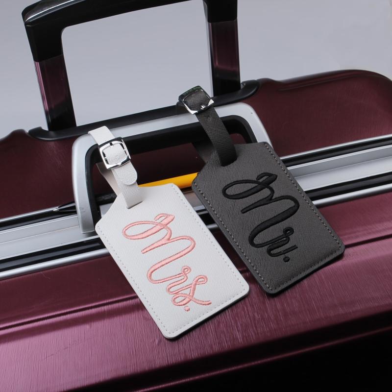 Gray Mr And Mrs Luggage Tags Gift
