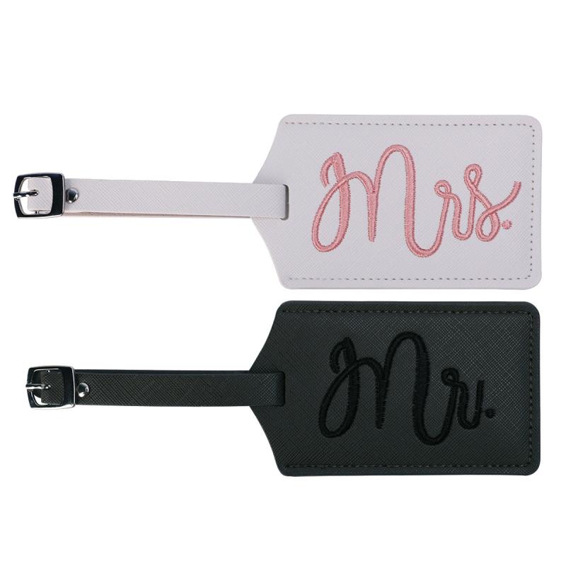 Gray Mr And Mrs Luggage Tags Gift