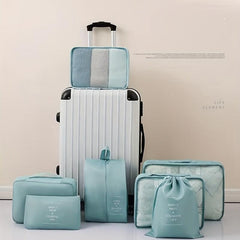 7-Pc Luggage Bag Set Dustproof Organizer Travel Cubes