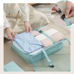 7-Pc Luggage Bag Set Dustproof Organizer Travel Cubes