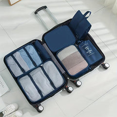 7-Pc Luggage Bag Set Dustproof Organizer Travel Cubes