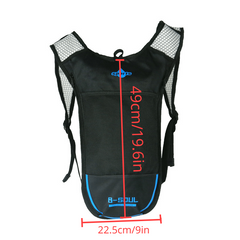 Breathable Water Backpack with 3-Layer Pockets