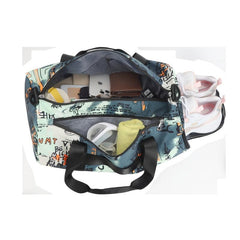Graffiti Pattern Sports Handbag Lightweight Travel Luggage Bag