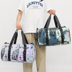 Graffiti Pattern Sports Handbag Lightweight Travel Luggage Bag