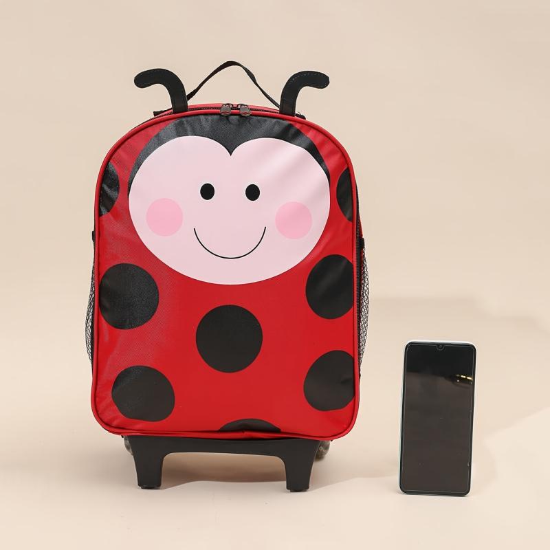 Ladybug Pattern Carry-On Luggage