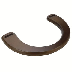 2pcs Half Round Wooden Handle For Handbag Crossbody Bag Wallet Shape Handle