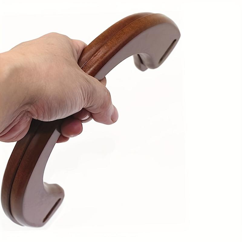 2pcs Half Round Wooden Handle For Handbag Crossbody Bag Wallet Shape Handle