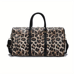 Leopard Pattern Duffel Bag Large Capacity Sports Storage Bag