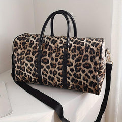 Leopard Pattern Duffel Bag Large Capacity Sports Storage Bag