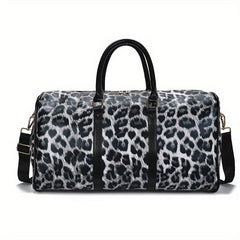 Leopard Pattern Duffel Bag Large Capacity Sports Storage Bag