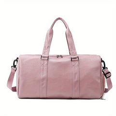 Large Capacity Fitness Zipper Bag Solid Sports Handbag