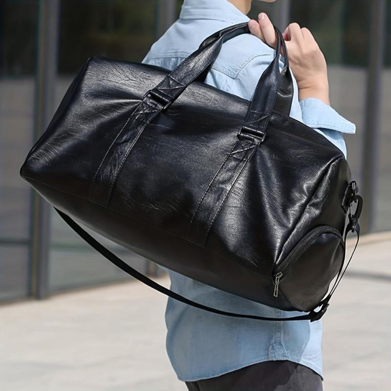 Large Capacity Fitness Zipper Bag Solid Sports Handbag