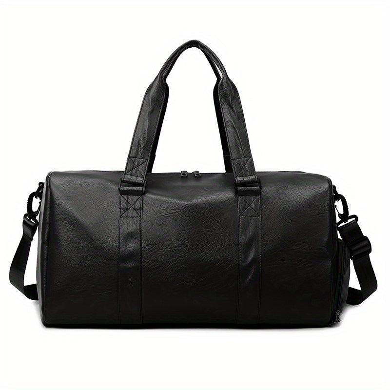 Large Capacity Fitness Zipper Bag Solid Sports Handbag